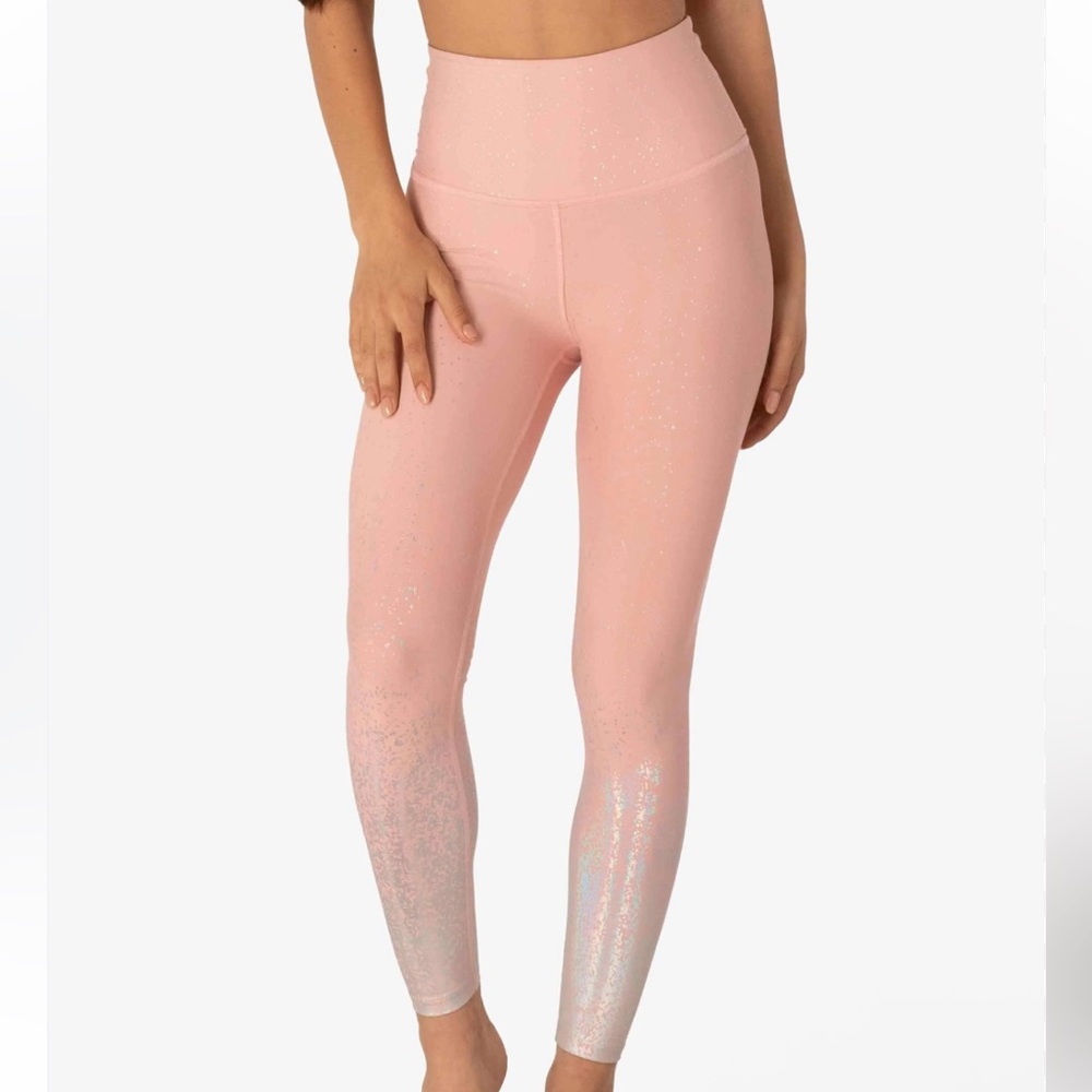 Beyond Yoga Midi Leggings Sportflex Alloy Ombre High- Waisted Women’s XL Pink